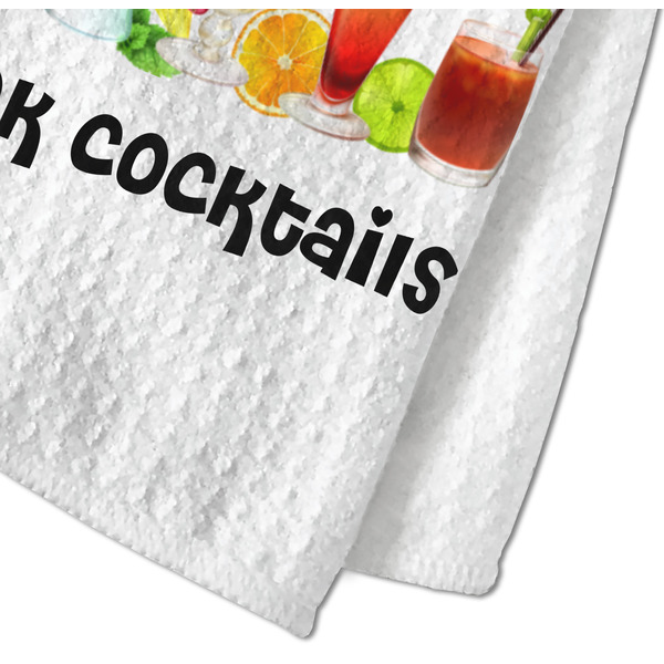 Cocktails Waffle Weave Towel - Closeup of Material Image