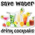 Cocktails Graphic Decal - Custom Sizes (Personalized)