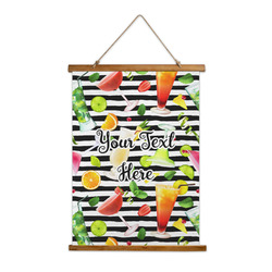Cocktails Wall Hanging Tapestry - Tall (Personalized)