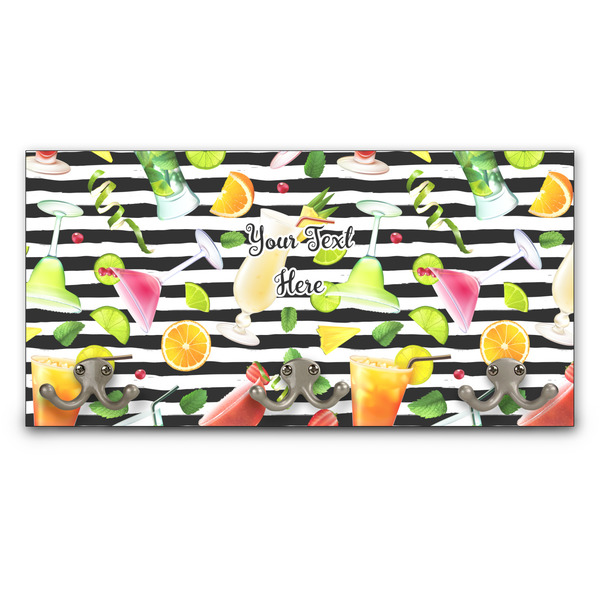 Custom Cocktails Wall Mounted Coat Rack (Personalized)
