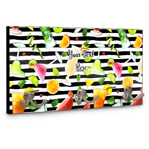 Cocktails Wall Mounted Coat Hanger - Side View