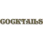 Cocktails Name/Text Decal - Medium (Personalized)