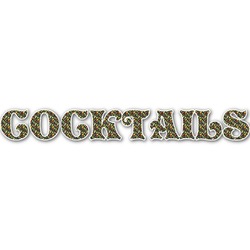 Cocktails Name/Text Decal - Medium (Personalized)