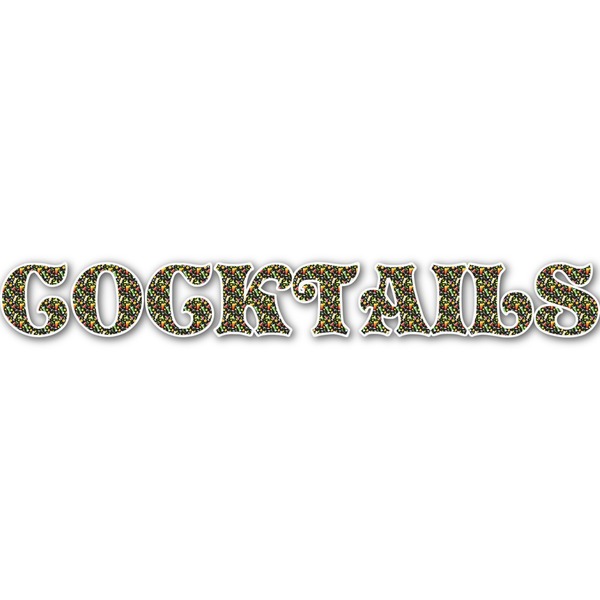 Custom Cocktails Name/Text Decal - Medium (Personalized)