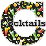 Cocktails Name & Initial Decal - Up to 18"x18" (Personalized)
