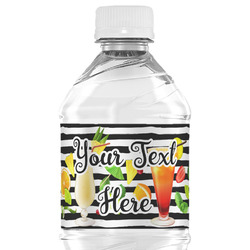 Cocktails Water Bottle Labels - Custom Sized (Personalized)