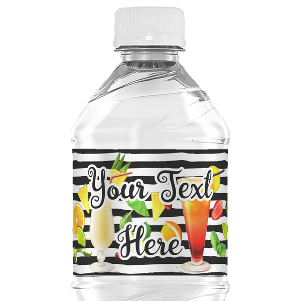 Custom Cocktails Water Bottle Labels - Custom Sized (Personalized)
