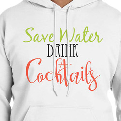 Cocktails Hoodie - White - Large