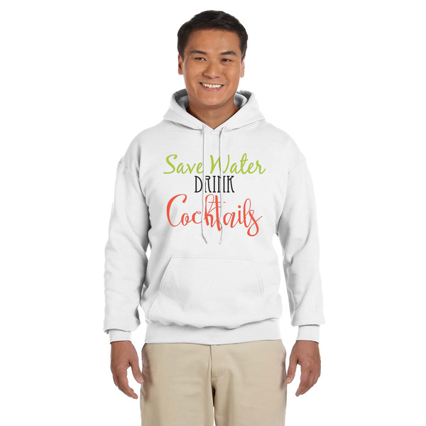 Custom Cocktails Hoodie - White - Small