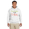 Cocktails White Hoodie on Model - Front