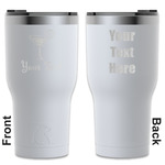 Cocktails RTIC Tumbler - White - Engraved Front & Back (Personalized)
