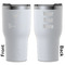 Cocktails White RTIC Tumbler - Front and Back