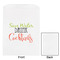 Cocktails White Treat Bag - Front & Back View