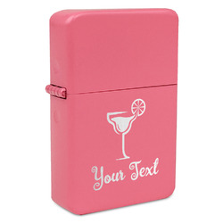 Cocktails Windproof Lighter - Pink - Single Sided (Personalized)