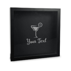 Cocktails Wine Cork Shadow Box - 12in x 12in (Personalized)