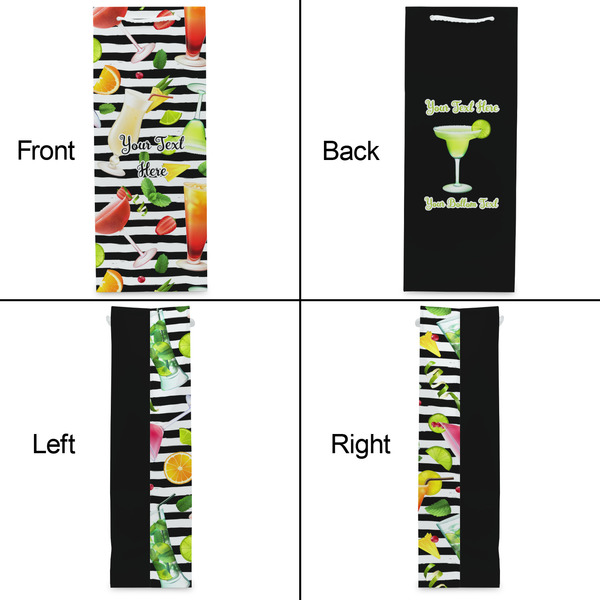 Cocktails Wine Gift Bag - Matte - Approval