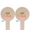 Cocktails Wooden 6" Food Pick - Round - Double Sided - Front & Back