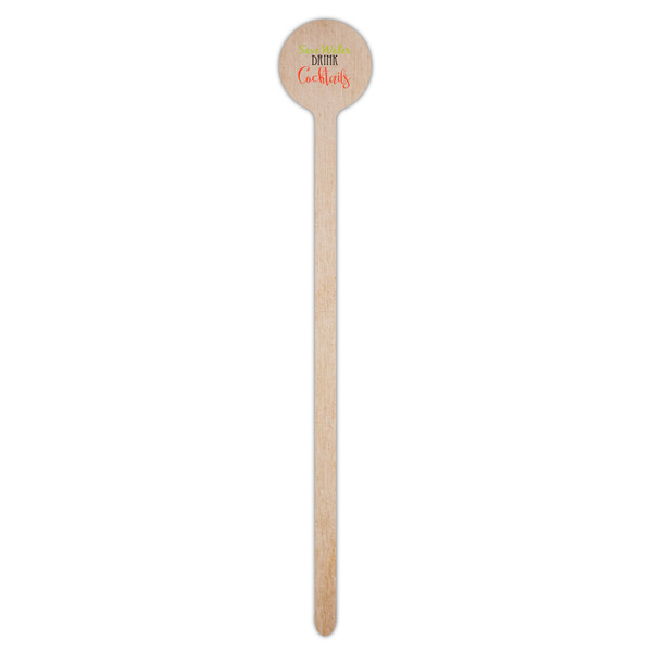 Cocktails Wooden 7.5" Stir Stick - Round - Single Stick