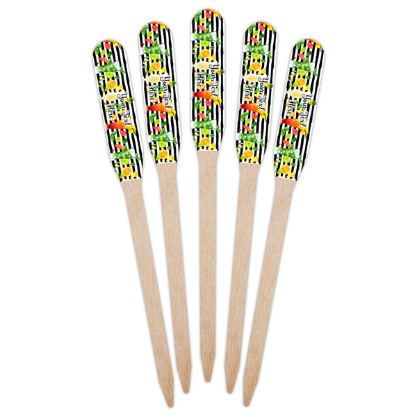 Cocktails Wooden Food Pick - Paddle - Fan View