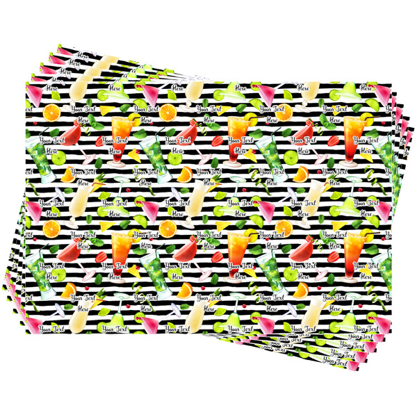 Cocktails Wrapping Paper - 5 Sheets Approval