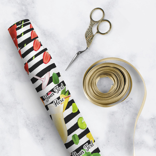 Cocktails Wrapping Paper Roll - Matte - In Context