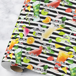 Cocktails Wrapping Paper Roll - Large - Matte (Personalized)