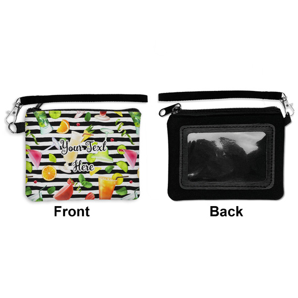 Cocktails Wristlet ID Cases - Front & Back