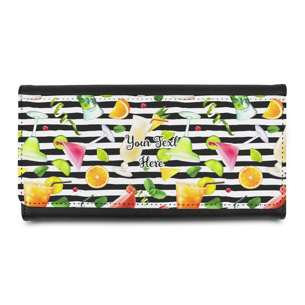 Custom Cocktails Leatherette Ladies Wallet (Personalized)