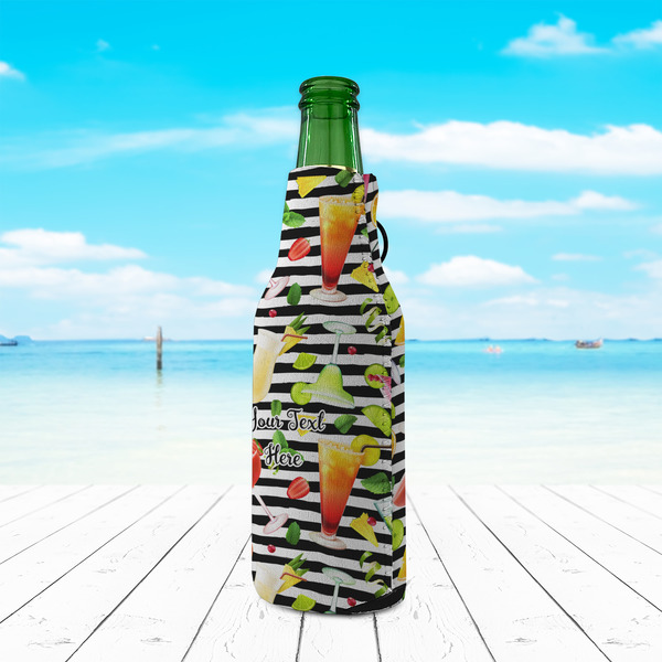 Cocktails Zipper Bottle Cooler - LIFESTYLE