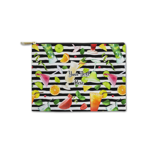 Custom Cocktails Zipper Pouch - Small - 8.5"x6" (Personalized)