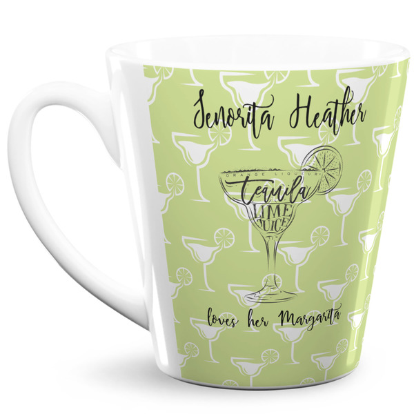 Custom Margarita Lover 12 Oz Latte Mug (Personalized)