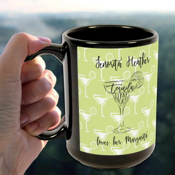 Margarita Lover 15oz. Black Mug - LIFESTYLE