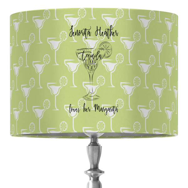 Custom Margarita Lover 16" Drum Lamp Shade - Fabric (Personalized)