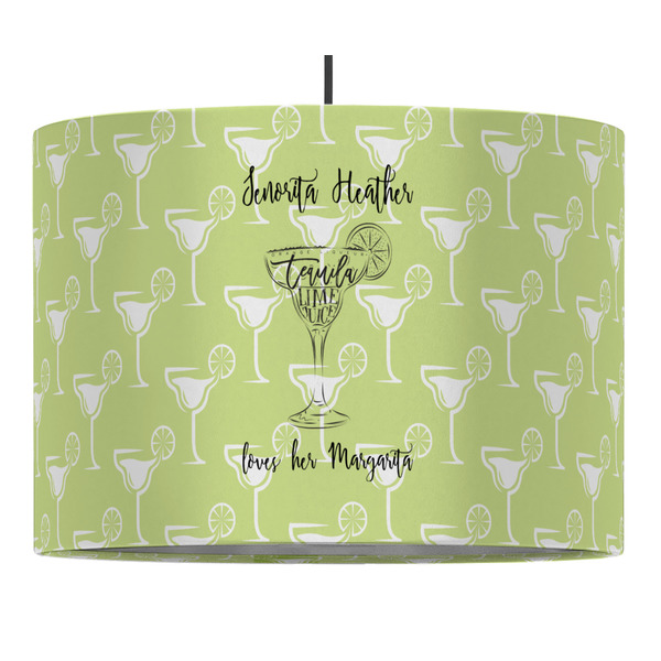 Custom Margarita Lover 16" Drum Pendant Lamp - Fabric (Personalized)