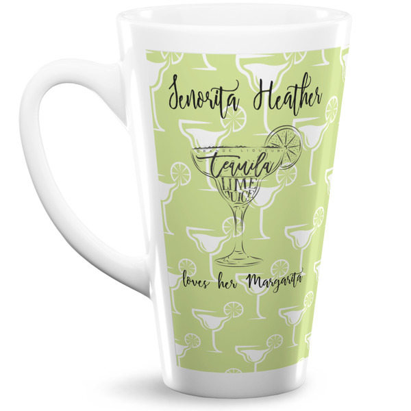 Custom Margarita Lover 16 Oz Latte Mug (Personalized)