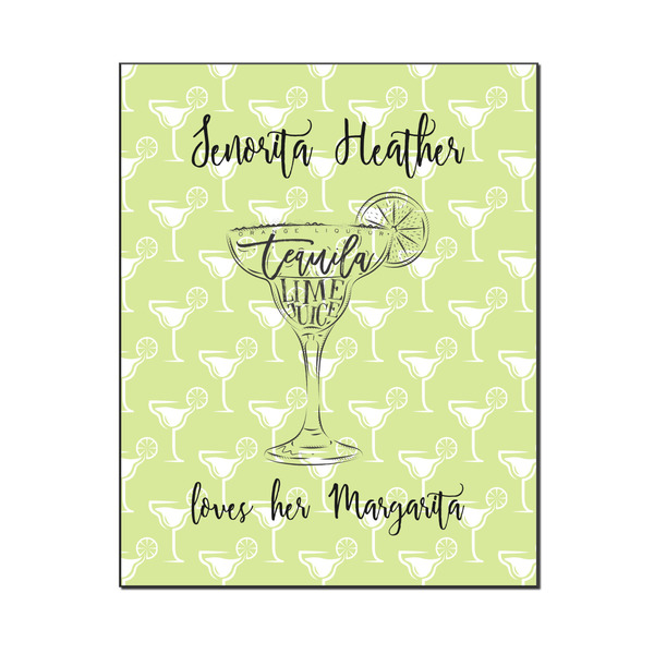 Custom Margarita Lover Wood Print - 16x20 (Personalized)