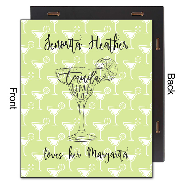 Margarita Lover 20x24 Wood Print - Front & Back View