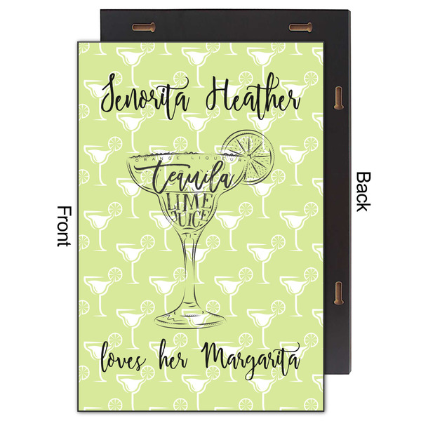 Margarita Lover 20x30 Wood Print - Front & Back View