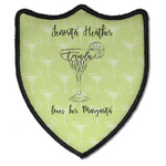 Margarita Lover Iron On Shield Patch B w/ Name or Text