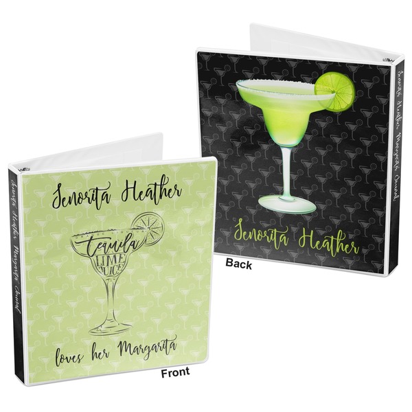 Margarita Lover 3-Ring Binder Front and Back