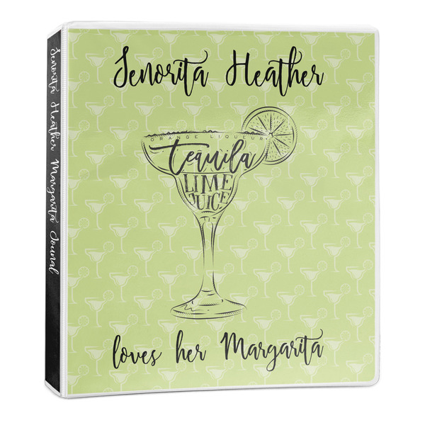 Custom Margarita Lover 3-Ring Binder - 1 inch (Personalized)