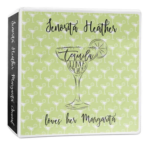 Custom Margarita Lover 3-Ring Binder - 2 inch (Personalized)