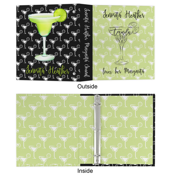 Margarita Lover 3 Ring Binders - Full Wrap - 1" - APPROVAL