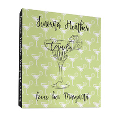 Margarita Lover 3 Ring Binder - Full Wrap - 1" (Personalized)