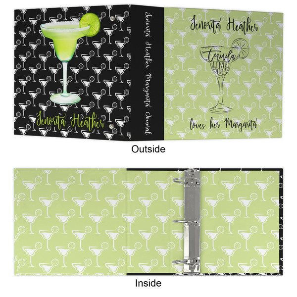 Margarita Lover 3 Ring Binders - Full Wrap - 3" - APPROVAL