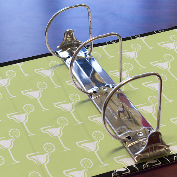 Margarita Lover 3 Ring Binders - Full Wrap - 3" - DETAIL