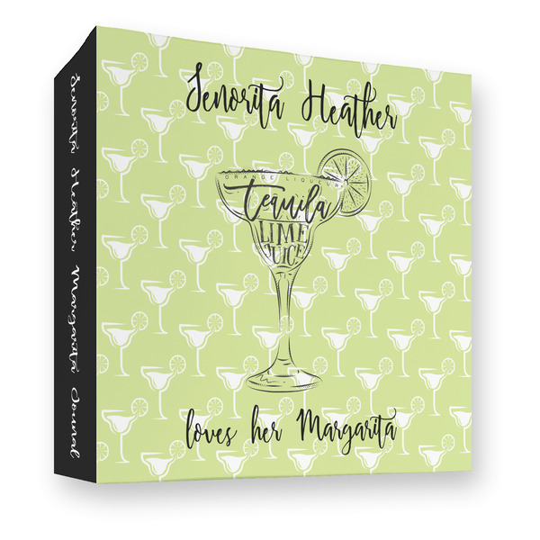 Margarita Lover 3 Ring Binders - Full Wrap - 3" - FRONT