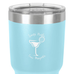 Margarita Lover 30 oz Stainless Steel Tumbler - Teal - Single-Sided (Personalized)