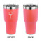 Margarita Lover 30 oz Stainless Steel Ringneck Tumblers - Coral - Single Sided - APPROVAL