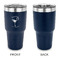 Margarita Lover 30 oz Stainless Steel Ringneck Tumblers - Navy - Single Sided - APPROVAL